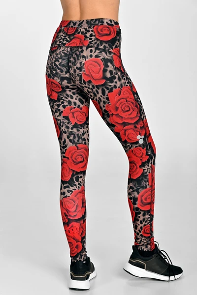 Insulated running leggings Dynamic Selva Roses