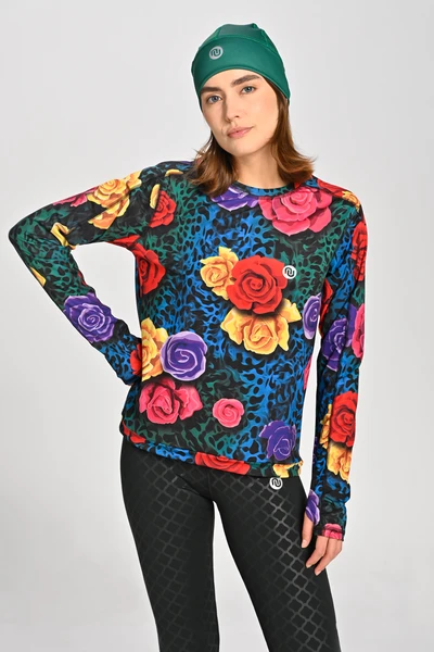 Blouse Basic Selva Roses Cobalt