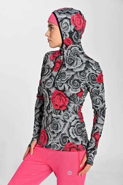 Thermoactive hoodie Ornamo Roses