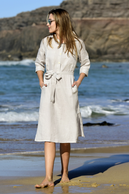 Summer Linen Dress Duna Grey - ILD-80 - packshot