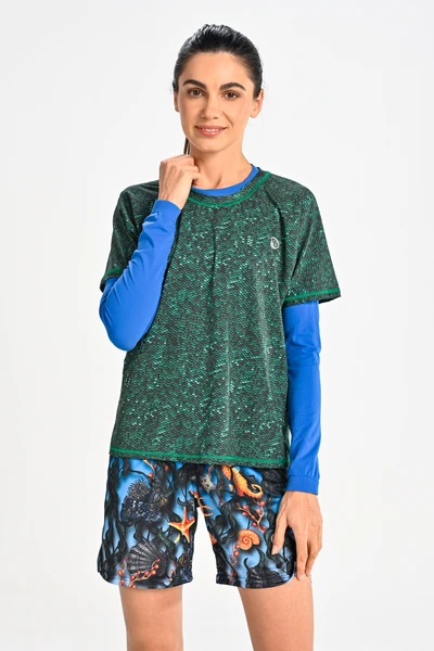 Loose sports T-shirt Blink Green