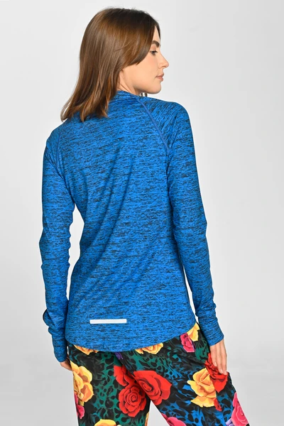 Bluza Zip Melange Cobalt