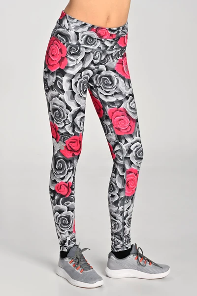 Leggings regular with waistband Pro Ornamo Roses