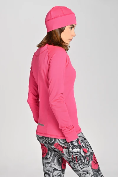 Insulated blouse with stand-up collar Zip GloPink